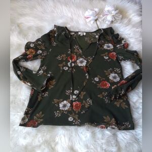 Umgee Floral Blouse Size S